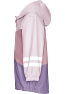 Lila / roze blokkleuren regenjas met fleece gevoerd van Playshoes  2