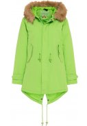 Lime winterjas / parka HafenCity® - SoftLan® + Sorona® 1