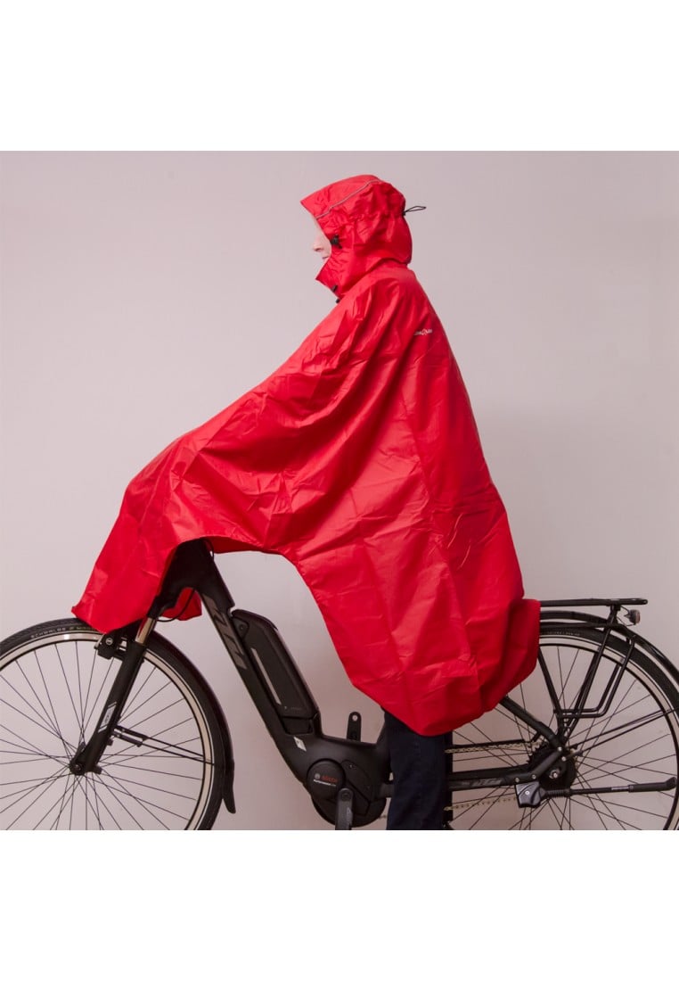 zoet Triviaal Samengesteld Lowland fietsponcho rood (Maat ) - Regenponcho's