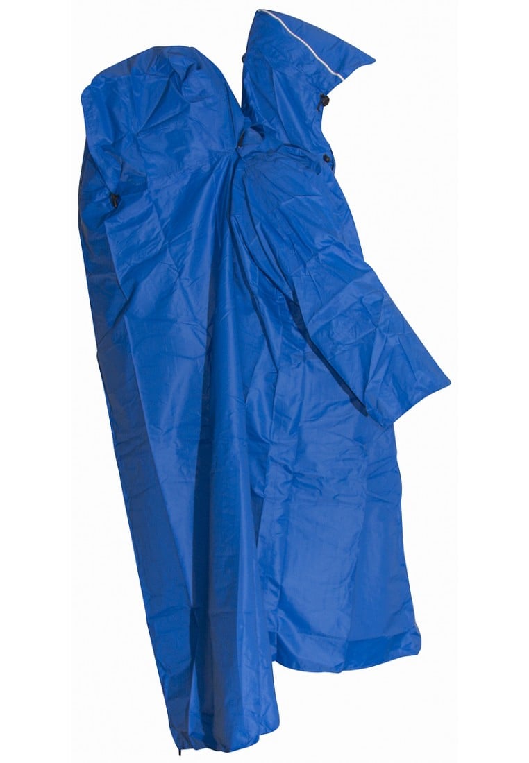 Digitaal beddengoed Omtrek Lowland rugzakponcho blauw (Maat XL, L) - Regenponcho's