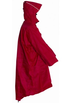 Lowland wandelponcho rood