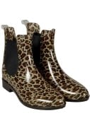 Luipaard print Chelsea enkel regenlaarzen van XQ Footwear 1