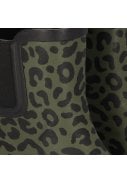 Groene Luipaard print damesregenlaars Chelsea Rubber Rain Boots van XQ 3