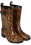 Luipaard print PVC dames regenlaars van XQ Footwear 1