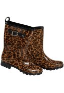 Luipaard print PVC dames regenlaars van XQ Footwear 2