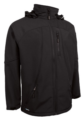 Lyngsøe Rainwear ademende Softshell jas zwart