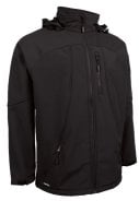 Lyngsøe Rainwear ademende Softshell jas zwart