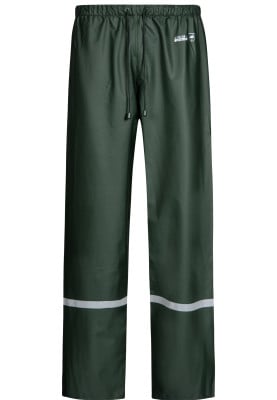 Lyngsøe Rainwear donkergroene regenbroek met reflectie