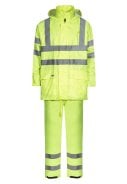 Fluor gele HI-Vis regenpak van Lyngsøe Rainwear