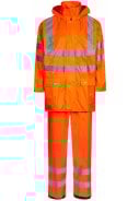 Fluor oranje HI-Vis regenpak van Lyngsøe Rainwear