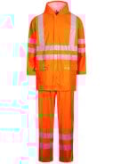 Lyngsøe Rainwear Hi-Vis Regenset fluor oranje