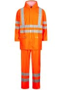 Lyngsøe Rainwear Hi-Vis Regenset fluor oranje