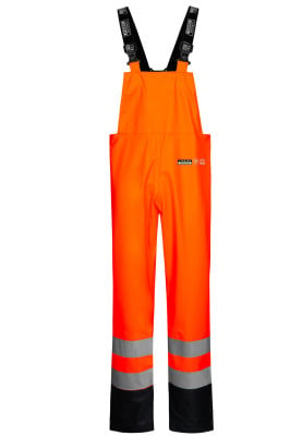 Lyngsøe Rainwear Hi-Vis tuinbroek fluor oranje/navy