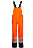 Lyngsøe Rainwear Hi-Vis tuinbroek fluor oranje/navy