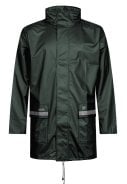 Donkergroen regenjas met reflectie van Lyngsøe Rainwear 