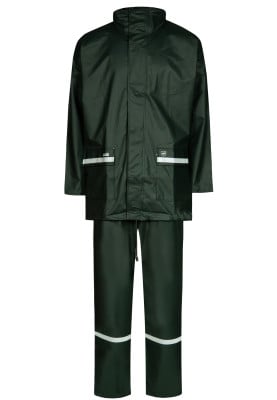 Donker groen regenpak van Lyngsøe Rainwear 