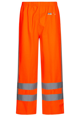 Fluor oranje regenbroek met RWS (reflectiestreep) Lyngsøe Rainwear 