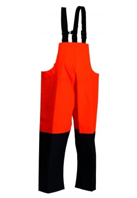 Lyngsøe Rainwear Vissers amerikaanse overall fluor oranje/marine