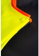 Lyngsøe Rainwear Vissers amerikaanse overall neon geel / donkerblauw 3