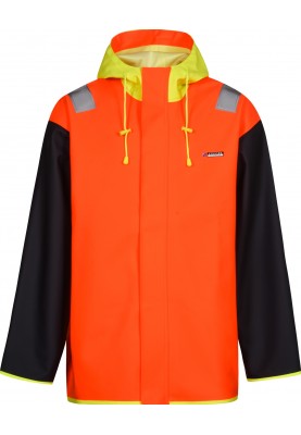 Lyngsøe Rainwear Vissers jack neon oranje / blauw en neon geel