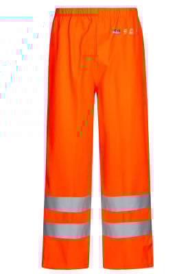 Fluor oranje vlamvertragende regenbroek van Lyngsøe Rainwear 