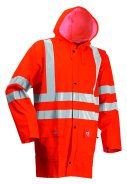 Lyngsøe Rainwear Vlamvertragende regenpak fluor oranje 2