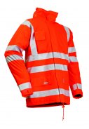 Lyngsøe Rainwear Winter regenjas fluor oranje