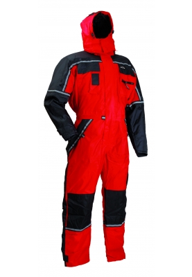 Lyngsøe Rainwear Winteroverall rood/zwart