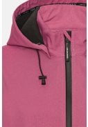 Magenta Haze softshell A-lijn regenjas van Ilse Jacobsen 2