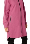 Magenta Haze softshell A-lijn regenjas van Ilse Jacobsen 4