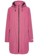 Magenta Haze softshell A-lijn regenjas van Ilse Jacobsen