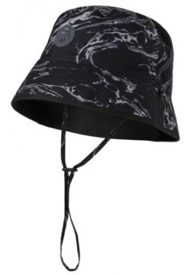 Marble print of zwarte Motion Bucket Rain Hat Urban Outdoor van Agu