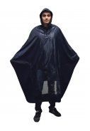 Donkerblauwe regenponcho Fiets van Hooodie 2