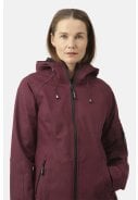 Maroon driekwart softshell regenjas van Ilse Jacobsen  4