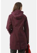Maroon driekwart softshell regenjas van Ilse Jacobsen  6