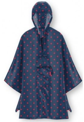 Mini maxi poncho mixed dots red