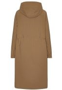 Mocca lange winterjas Thermy van Ilse Jacosen 4