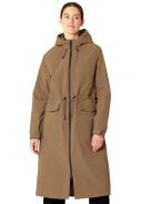 Mocca lange winterjas Thermy van Ilse Jacosen 5