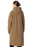 Mocca lange winterjas Thermy van Ilse Jacosen 2