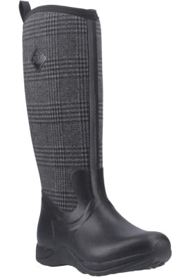 Muck Boots dameslaars Arctic Adventure zwart geruit