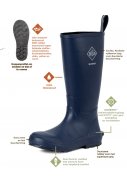 Donkerblauwe laars Mudder van Muck Boots  6