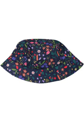 Navy Botanical regenhoed /  Bucket Hat van Danefae