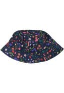 Navy Botanical regenhoed /  Bucket Hat van Danefae