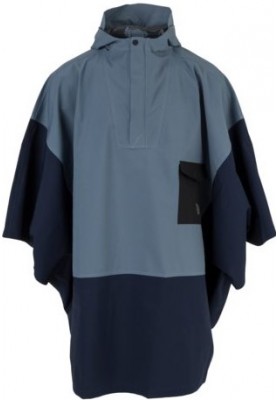 Navy / Dusty Blue Urban outdoor Poncho van Agu