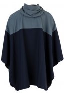 Navy / Dusty Blue Urban outdoor Poncho van Agu 2