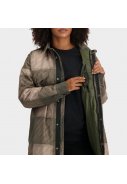 Army Green Check Mac Oversized Rain shirt Urban Outdoor van Agu 3