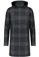 Navy Green Check Mac Rain Coat Urban Outdoor van Agu 1