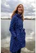 Navy / Lilac Fleurie Danelisabeth regenjas van Danefae 5
