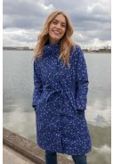 Navy / Lilac Fleurie Danelisabeth regenjas van Danefae 6