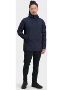 Navy / Navy print winter rain anorak Urban Outdoor van Agu 4